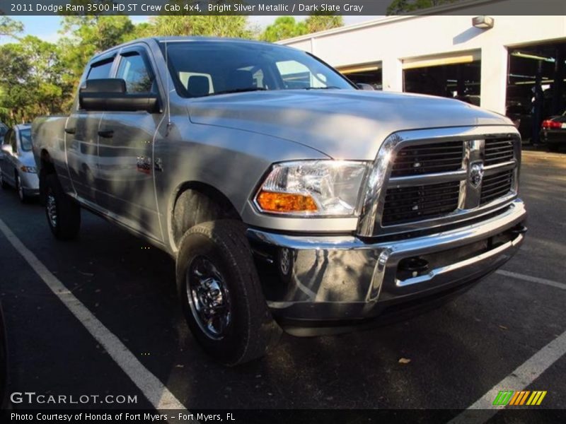 Bright Silver Metallic / Dark Slate Gray 2011 Dodge Ram 3500 HD ST Crew Cab 4x4