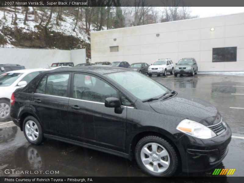 Super Black / Charcoal 2007 Nissan Versa SL