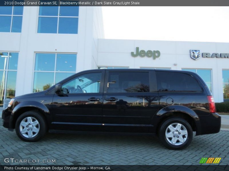 Blackberry Metallic / Dark Slate Gray/Light Shale 2010 Dodge Grand Caravan SE