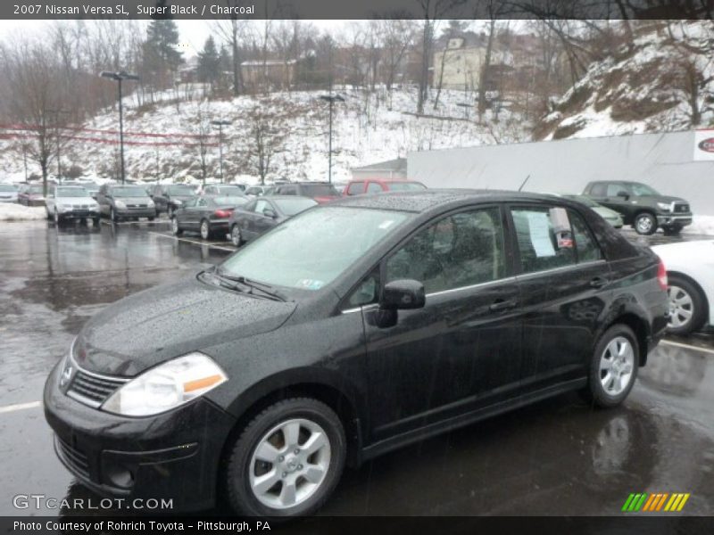 Super Black / Charcoal 2007 Nissan Versa SL