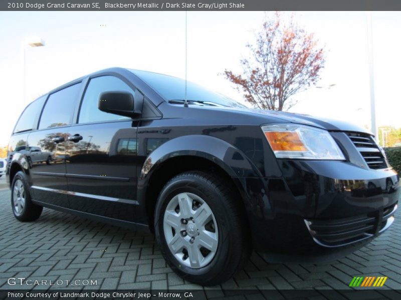 Blackberry Metallic / Dark Slate Gray/Light Shale 2010 Dodge Grand Caravan SE