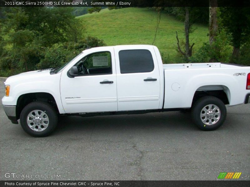 Summit White / Ebony 2011 GMC Sierra 2500HD SLE Crew Cab 4x4