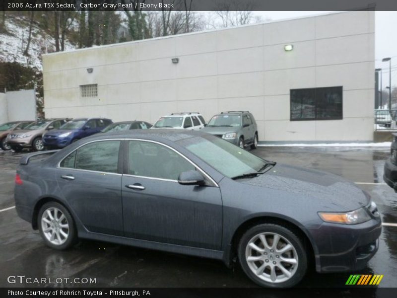 Carbon Gray Pearl / Ebony Black 2006 Acura TSX Sedan