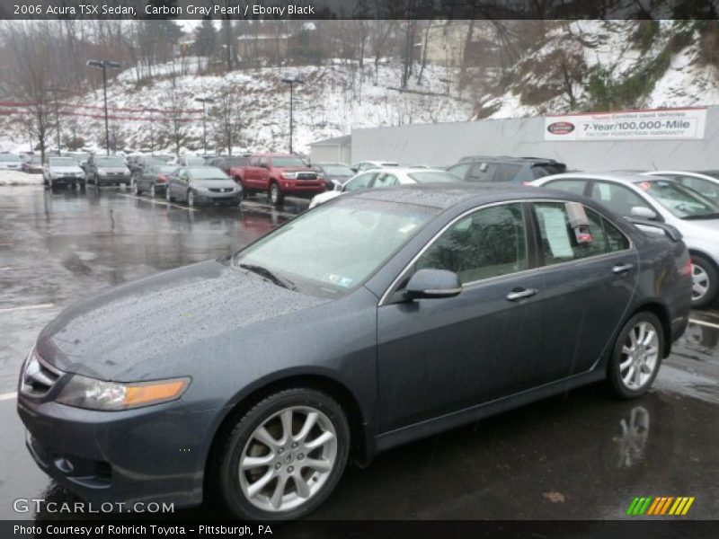 Carbon Gray Pearl / Ebony Black 2006 Acura TSX Sedan