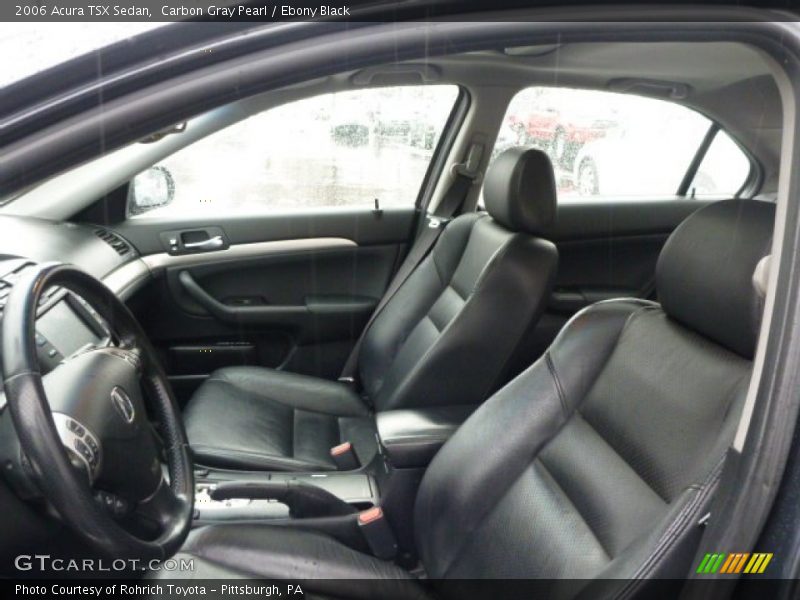 Carbon Gray Pearl / Ebony Black 2006 Acura TSX Sedan