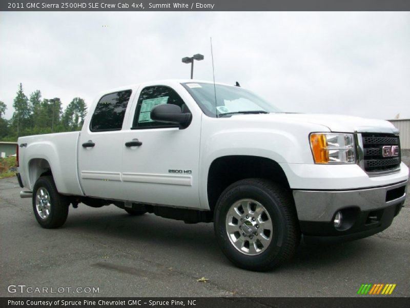 Summit White / Ebony 2011 GMC Sierra 2500HD SLE Crew Cab 4x4