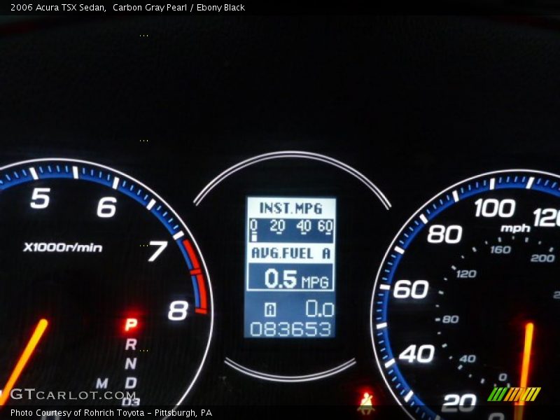 Carbon Gray Pearl / Ebony Black 2006 Acura TSX Sedan