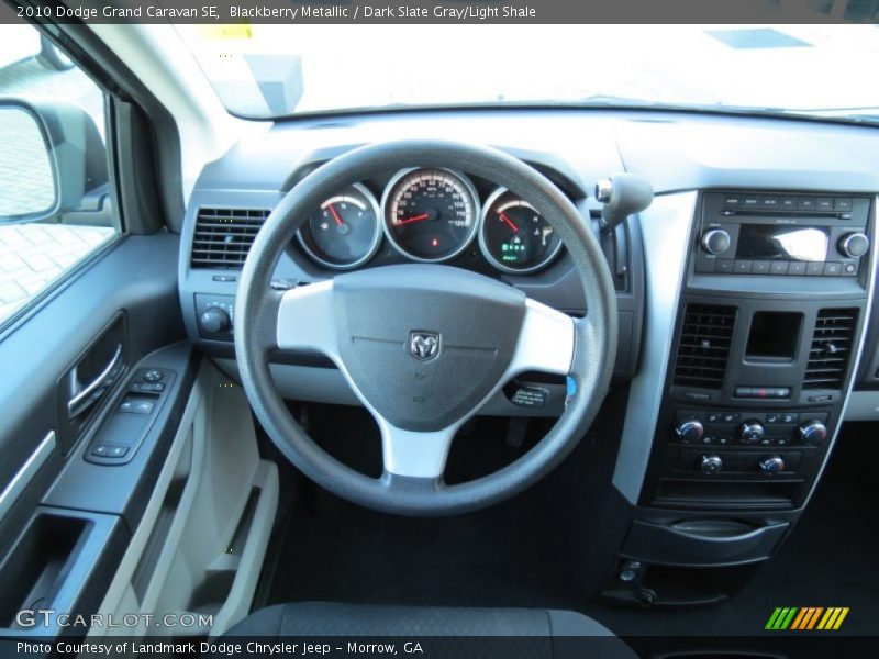 Blackberry Metallic / Dark Slate Gray/Light Shale 2010 Dodge Grand Caravan SE