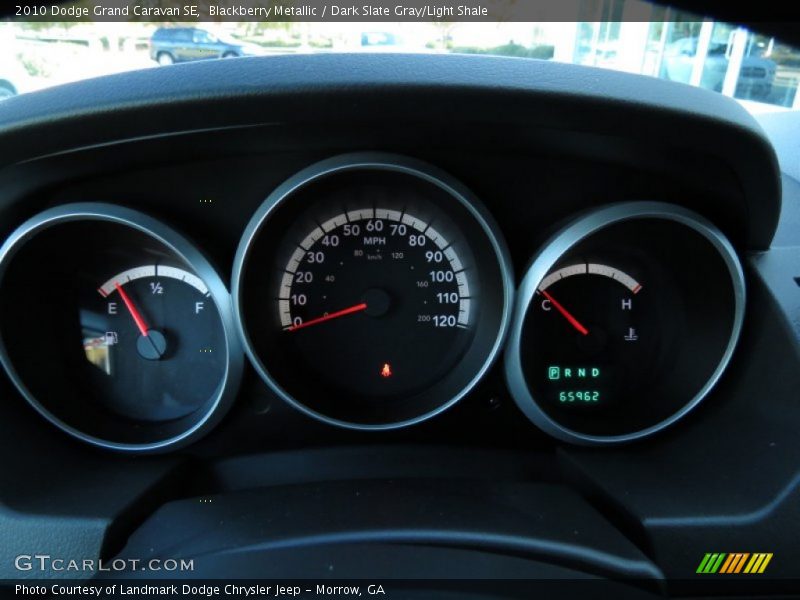 Blackberry Metallic / Dark Slate Gray/Light Shale 2010 Dodge Grand Caravan SE