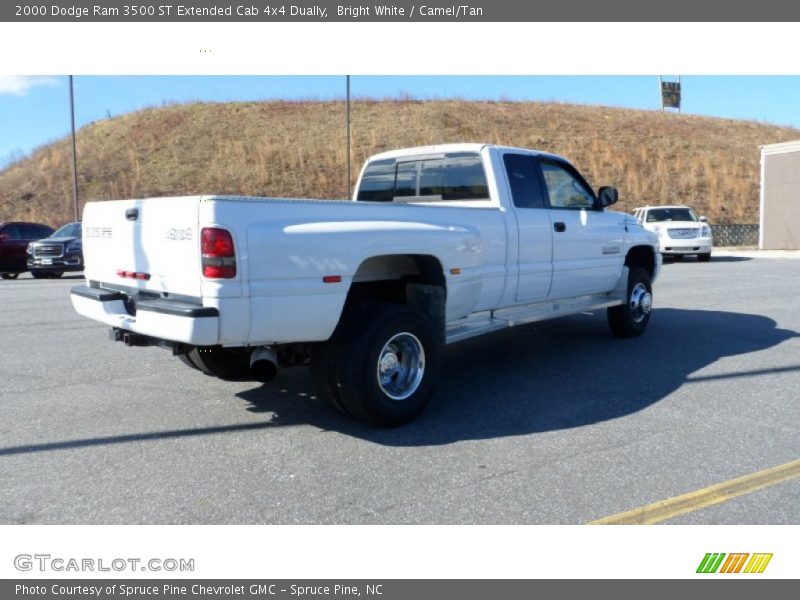 Bright White / Camel/Tan 2000 Dodge Ram 3500 ST Extended Cab 4x4 Dually