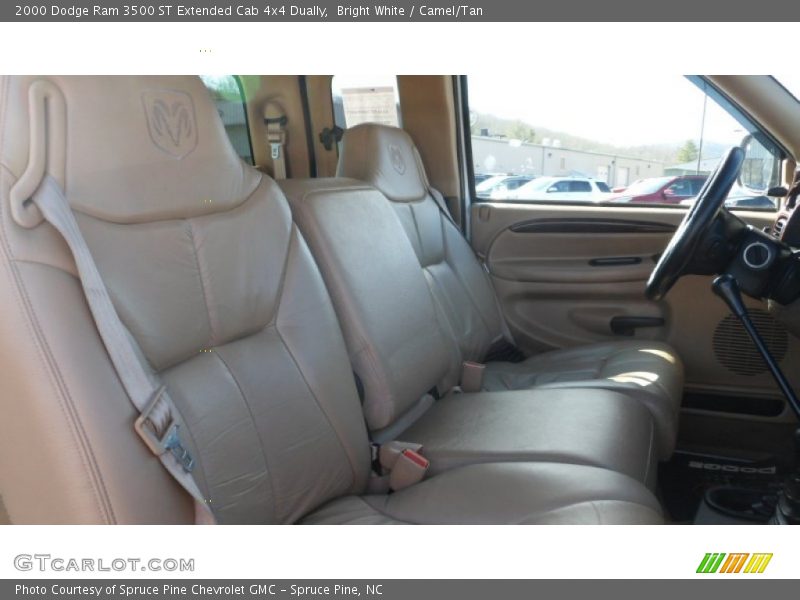 Bright White / Camel/Tan 2000 Dodge Ram 3500 ST Extended Cab 4x4 Dually
