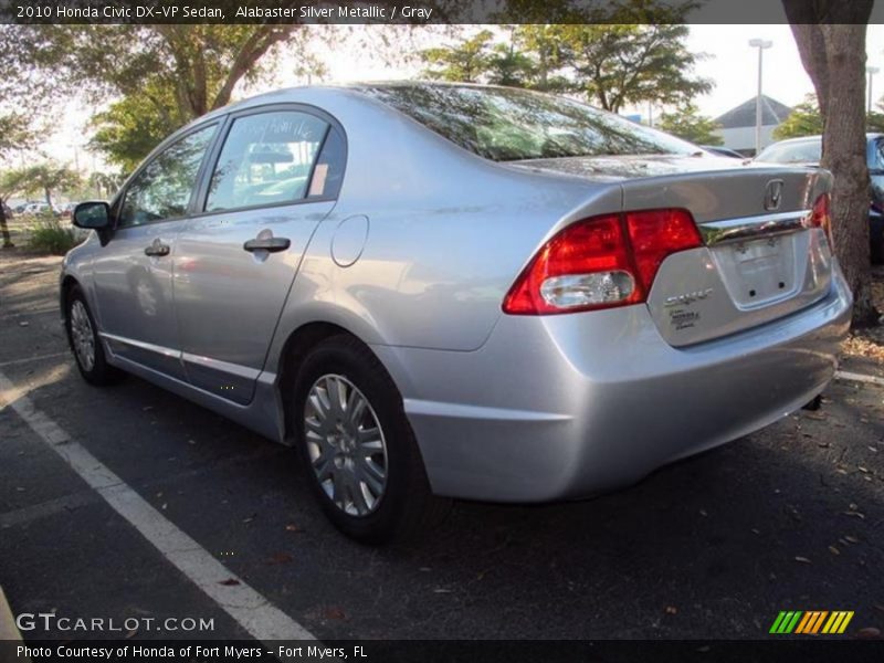 Alabaster Silver Metallic / Gray 2010 Honda Civic DX-VP Sedan