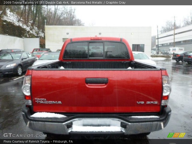 Barcelona Red Metallic / Graphite Gray 2009 Toyota Tacoma V6 SR5 Double Cab 4x4