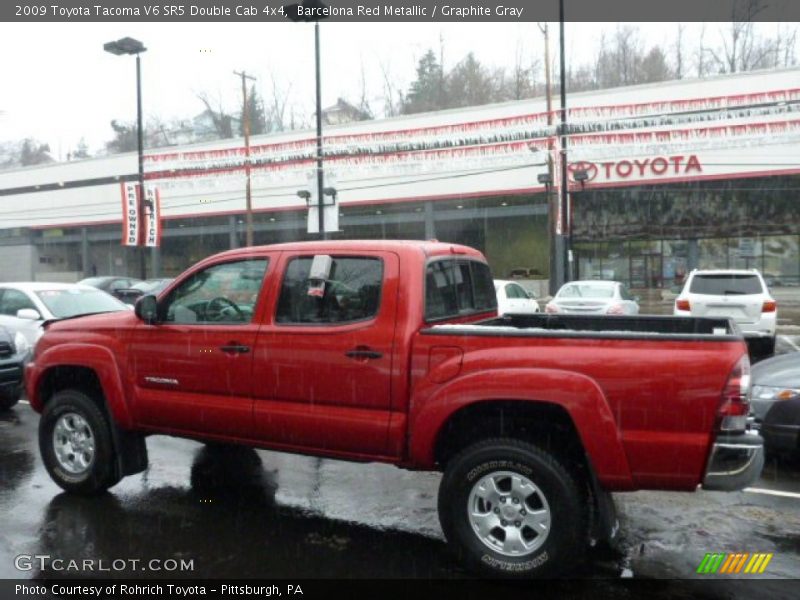 Barcelona Red Metallic / Graphite Gray 2009 Toyota Tacoma V6 SR5 Double Cab 4x4