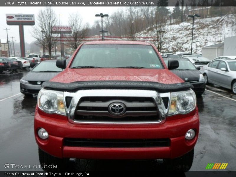 Barcelona Red Metallic / Graphite Gray 2009 Toyota Tacoma V6 SR5 Double Cab 4x4