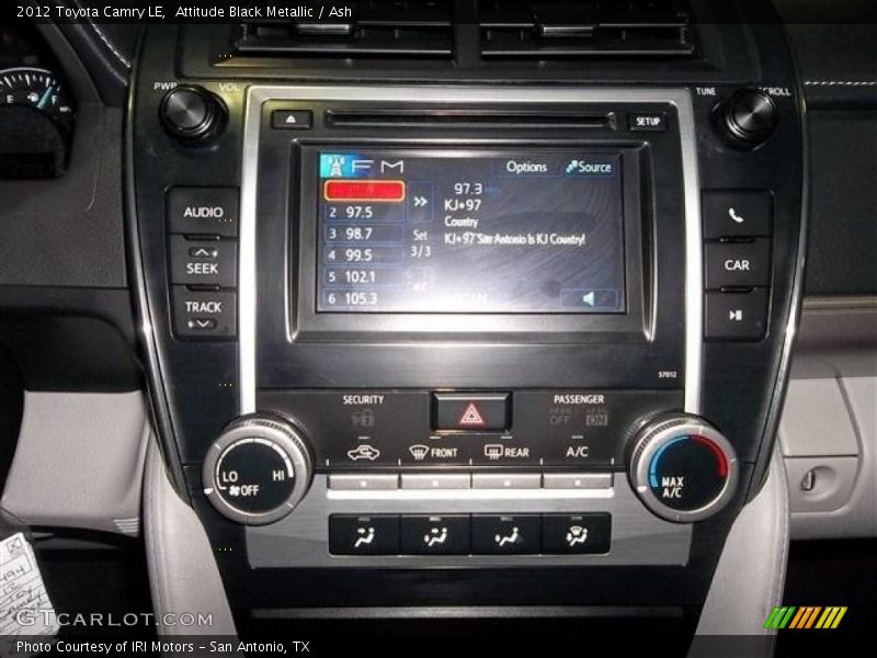 Attitude Black Metallic / Ash 2012 Toyota Camry LE