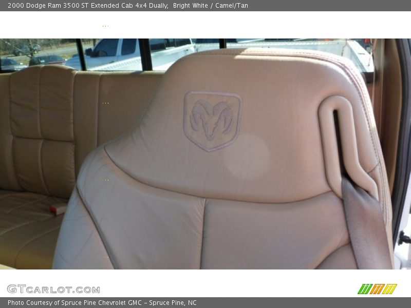 Bright White / Camel/Tan 2000 Dodge Ram 3500 ST Extended Cab 4x4 Dually