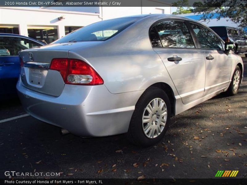 Alabaster Silver Metallic / Gray 2010 Honda Civic DX-VP Sedan