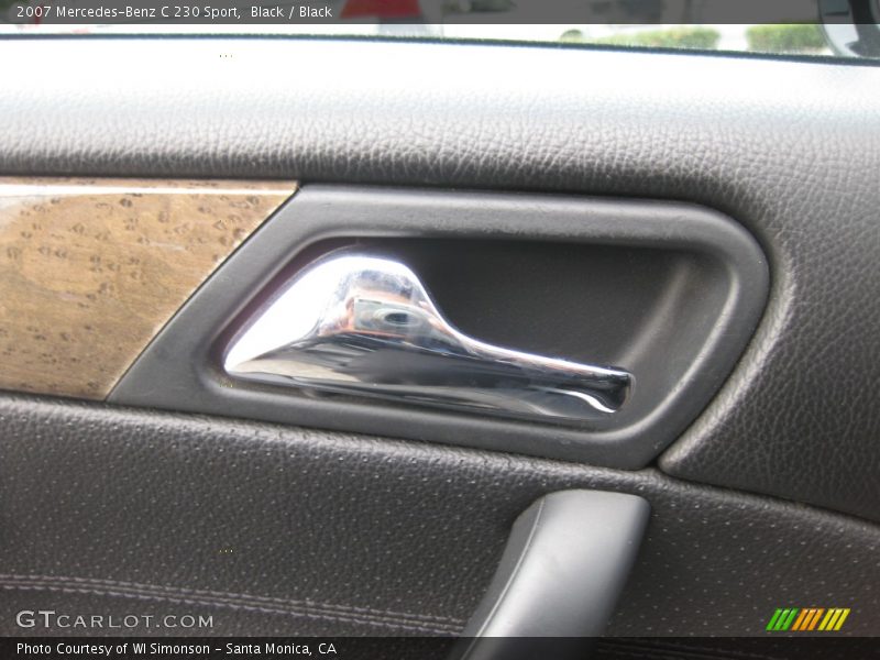 Black / Black 2007 Mercedes-Benz C 230 Sport
