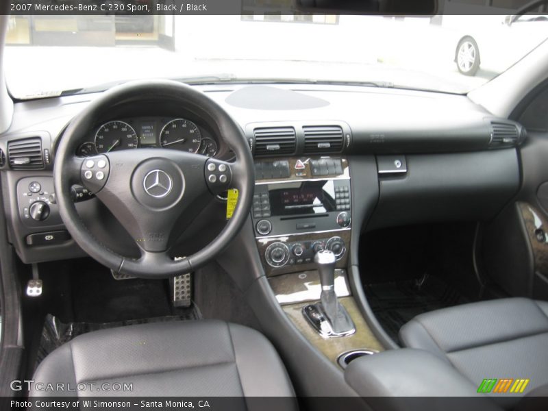 Black / Black 2007 Mercedes-Benz C 230 Sport