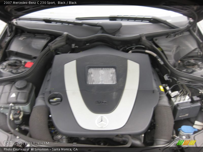 Black / Black 2007 Mercedes-Benz C 230 Sport