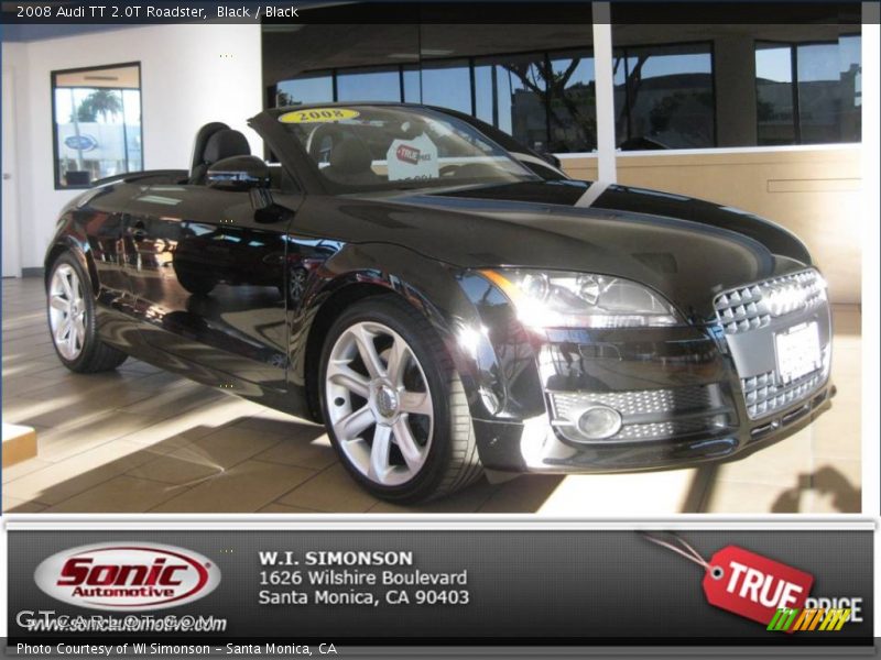 Black / Black 2008 Audi TT 2.0T Roadster
