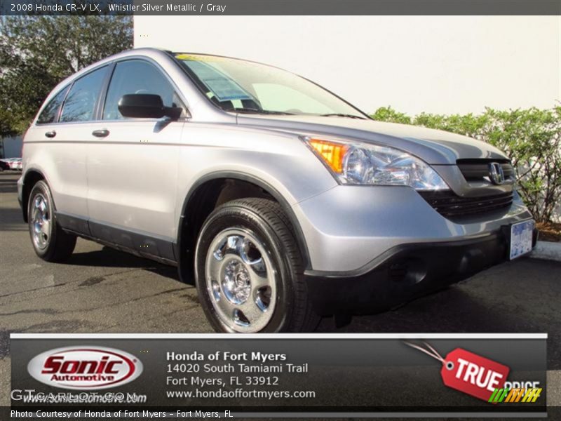 Whistler Silver Metallic / Gray 2008 Honda CR-V LX