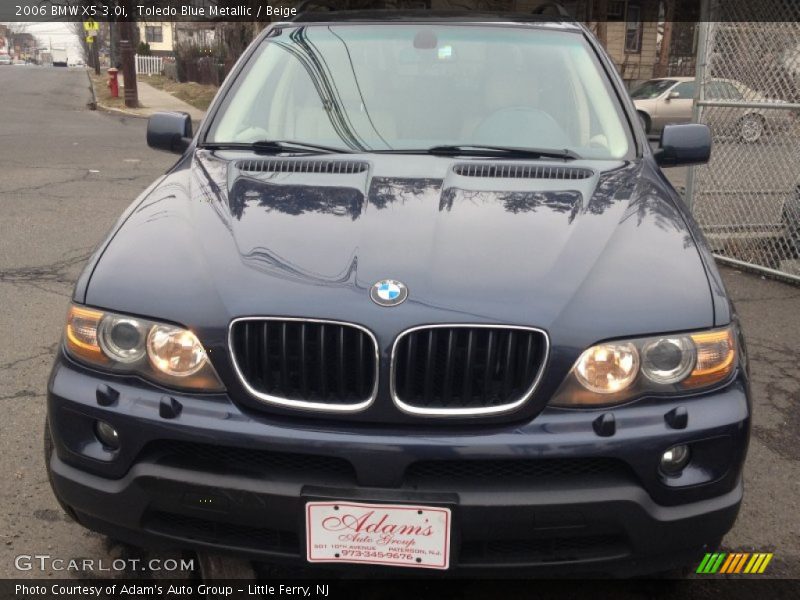 Toledo Blue Metallic / Beige 2006 BMW X5 3.0i