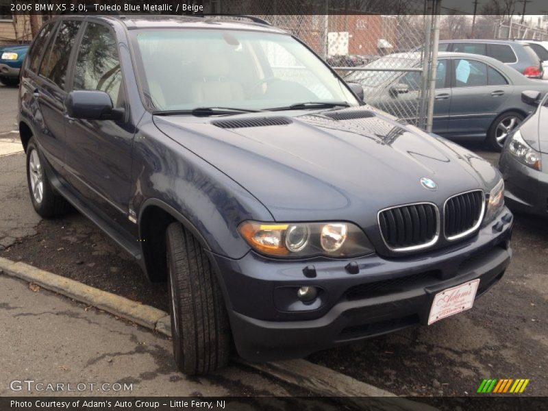 Toledo Blue Metallic / Beige 2006 BMW X5 3.0i