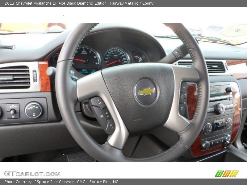  2013 Avalanche LT 4x4 Black Diamond Edition Steering Wheel