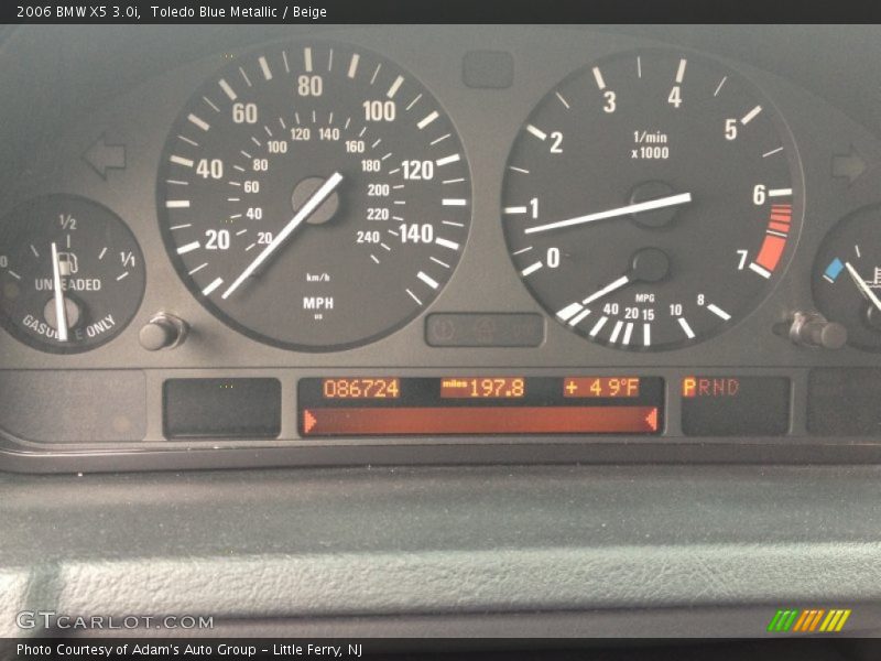 Toledo Blue Metallic / Beige 2006 BMW X5 3.0i