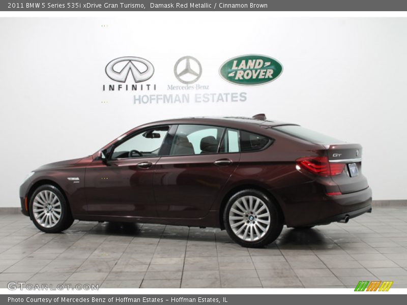 Damask Red Metallic / Cinnamon Brown 2011 BMW 5 Series 535i xDrive Gran Turismo