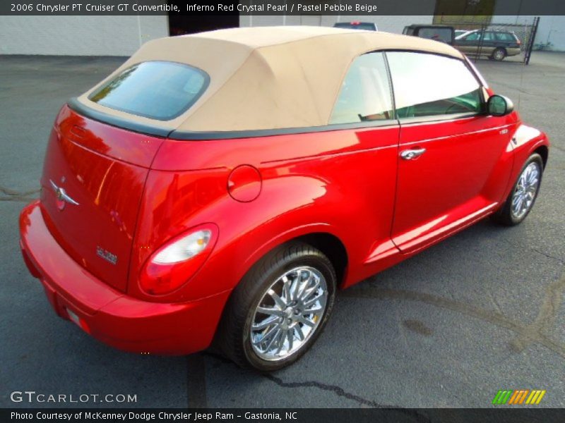 Inferno Red Crystal Pearl / Pastel Pebble Beige 2006 Chrysler PT Cruiser GT Convertible