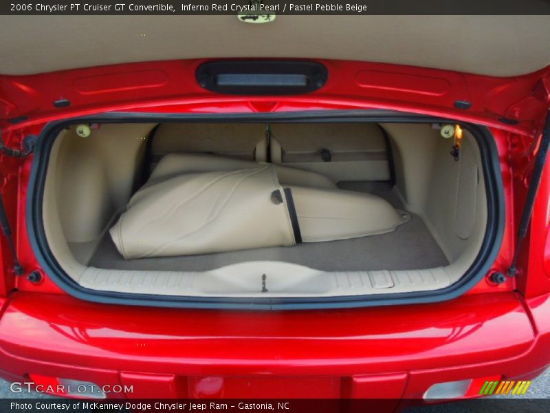 Inferno Red Crystal Pearl / Pastel Pebble Beige 2006 Chrysler PT Cruiser GT Convertible