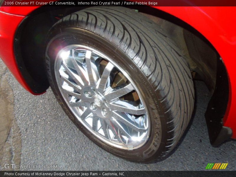 Inferno Red Crystal Pearl / Pastel Pebble Beige 2006 Chrysler PT Cruiser GT Convertible