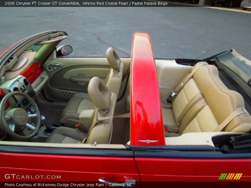 Inferno Red Crystal Pearl / Pastel Pebble Beige 2006 Chrysler PT Cruiser GT Convertible
