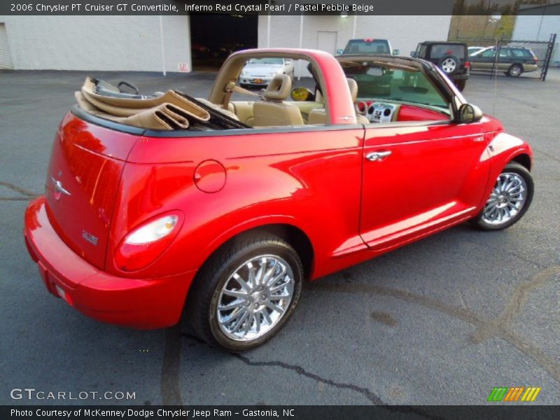 Inferno Red Crystal Pearl / Pastel Pebble Beige 2006 Chrysler PT Cruiser GT Convertible