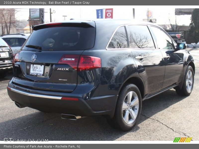Bali Blue Pearl / Taupe Gray 2010 Acura MDX Technology