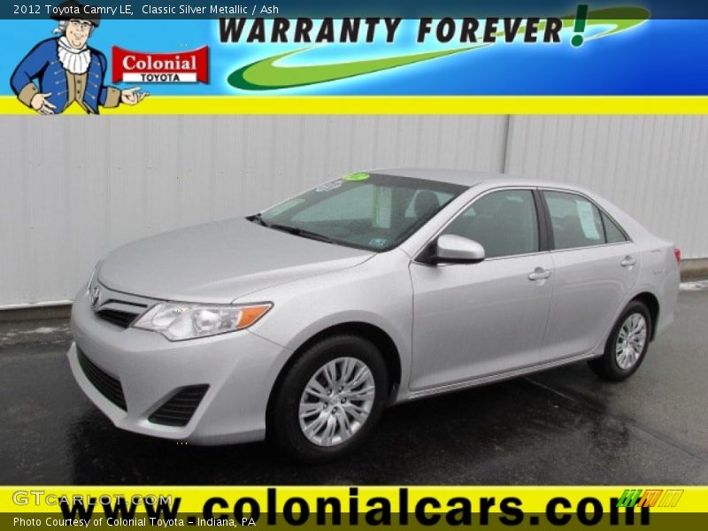 Classic Silver Metallic / Ash 2012 Toyota Camry LE