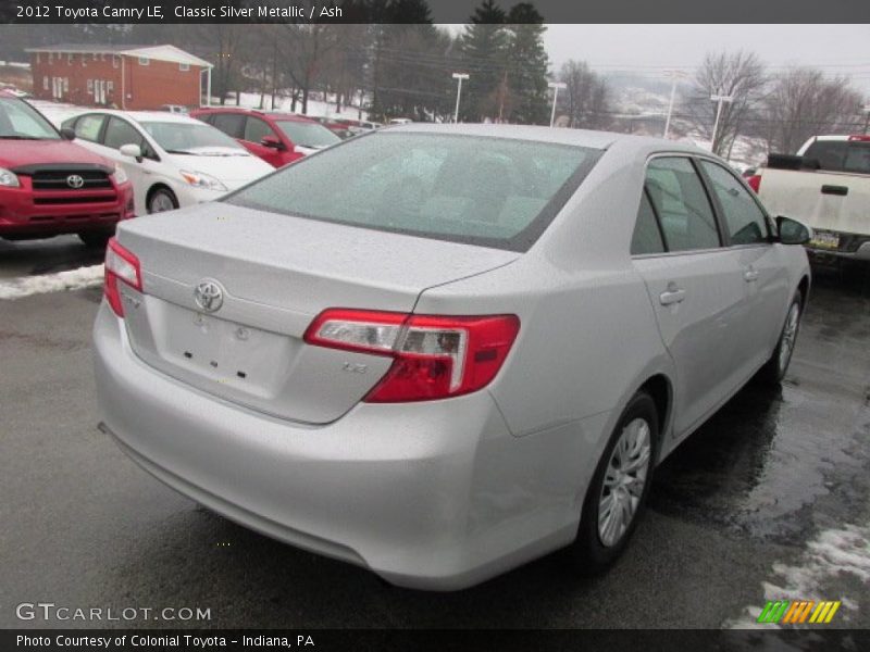 Classic Silver Metallic / Ash 2012 Toyota Camry LE