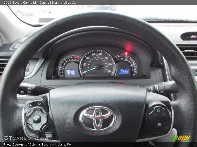 Classic Silver Metallic / Ash 2012 Toyota Camry LE