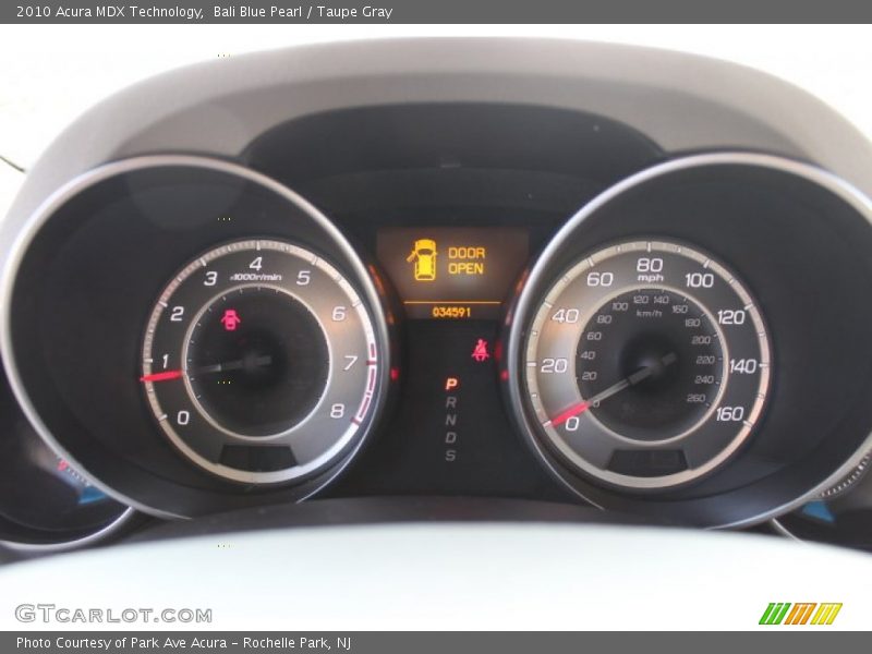 Bali Blue Pearl / Taupe Gray 2010 Acura MDX Technology