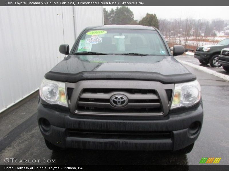 Timberland Green Mica / Graphite Gray 2009 Toyota Tacoma V6 Double Cab 4x4