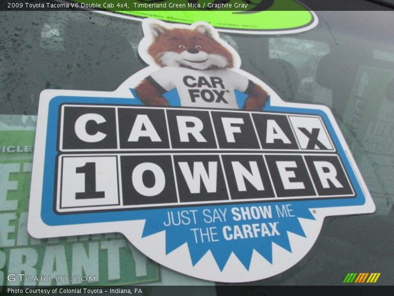 Timberland Green Mica / Graphite Gray 2009 Toyota Tacoma V6 Double Cab 4x4