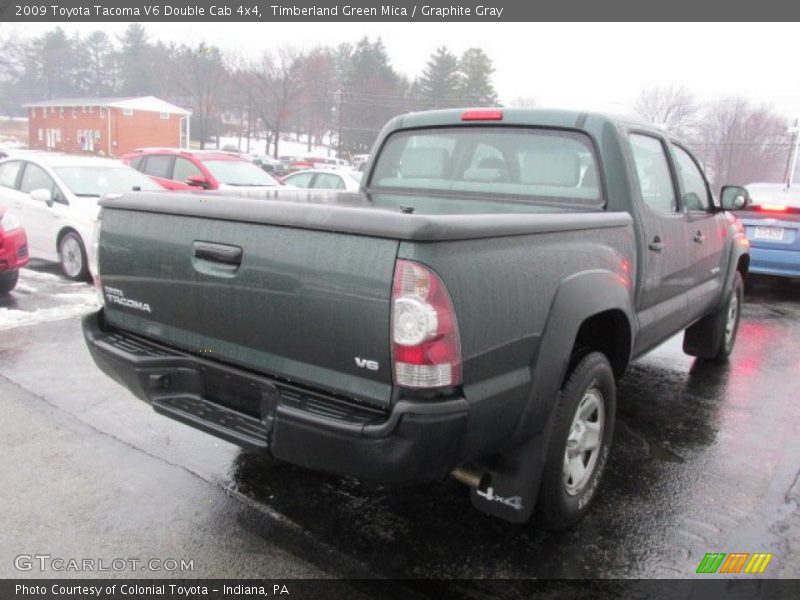 Timberland Green Mica / Graphite Gray 2009 Toyota Tacoma V6 Double Cab 4x4