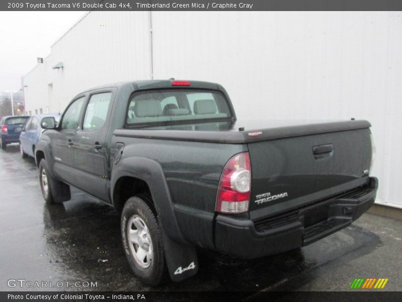 Timberland Green Mica / Graphite Gray 2009 Toyota Tacoma V6 Double Cab 4x4