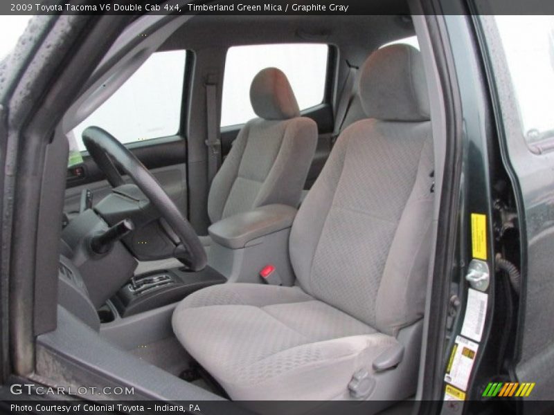 Timberland Green Mica / Graphite Gray 2009 Toyota Tacoma V6 Double Cab 4x4