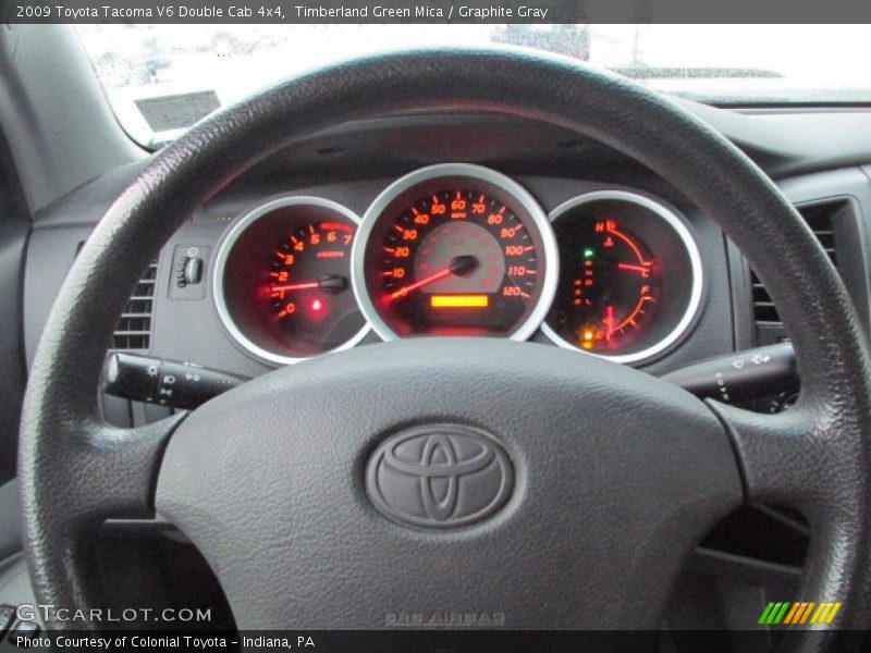 Timberland Green Mica / Graphite Gray 2009 Toyota Tacoma V6 Double Cab 4x4