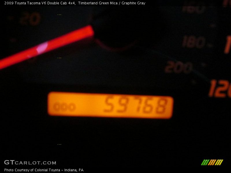 Timberland Green Mica / Graphite Gray 2009 Toyota Tacoma V6 Double Cab 4x4