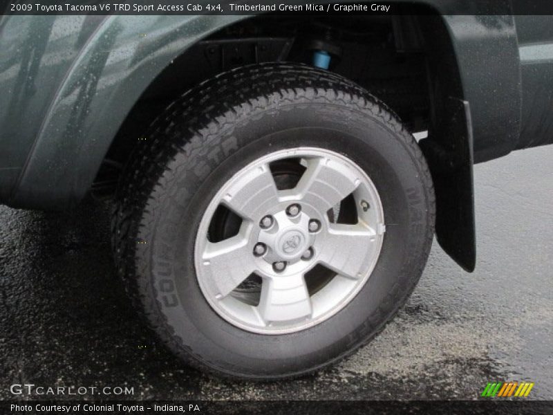 Timberland Green Mica / Graphite Gray 2009 Toyota Tacoma V6 TRD Sport Access Cab 4x4